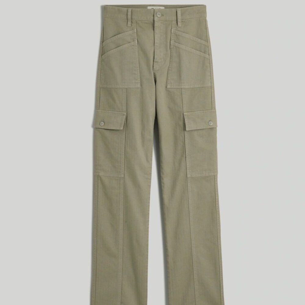 - Madewell The Garment-Dyed '90s Straight Cargo Pant Size 33  *PREOWNED*